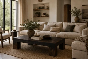 Ravello Rectangular Coffee Table-67" Distressed Black