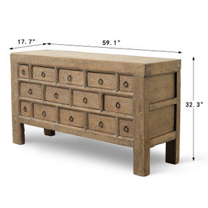 Vintage Chest of Drawers 59.1x17.7x32.3H