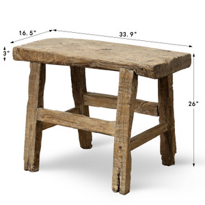 Vintage Accent Table Approx. 33.9 " Wide16.5" Deep 26.0" High