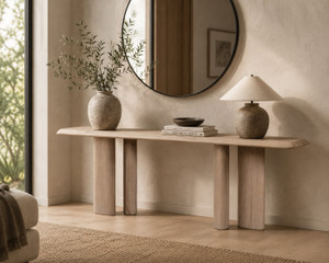 Sorrento Console Table-94" Weathered Natural