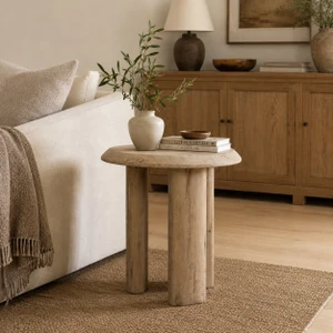 Sorrento Side Table-22" Weathered Natural