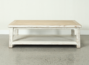 Amalfi Two Tones coffee table Antique Off-white 55*32*18"H Pre-order only