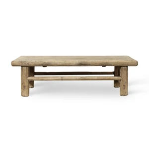 Approx. 50" Long, 21"Deep Vintage Coffee Table, Weathered Natural