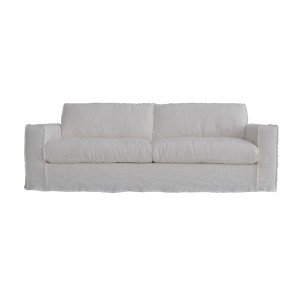 Peninsula Slipcover Sofa Wash Linen White 91x30x39H Peninsula Slipcover Sofa Wash Linen White 91x30x39H