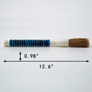 Approx. 13" Aqua Blue Jade Abacus Brush Approx. 13" Aqua Blue Jade Abacus Brush