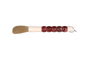 Approx. 15 Inches Long Red Jade Beads Calligraphy Brush Approx. 15 Inches Long Red Jade Beads Calligraphy Brush