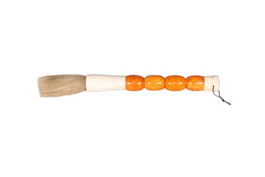 Approx. 14" Yellow Ring Jade Calligraphy Brush Approx. 14" Yellow Ring Jade Calligraphy Brush