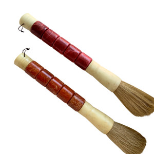Rustic Red Cylindrical Jade Calligraphy Brush Rustic Red Cylindrical Jade Calligraphy Brush
