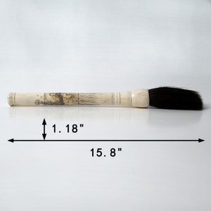Approx. 16" Hand Carved White Bone Calligraphy Brush Approx. 16" Hand Carved White Bone Calligraphy Brush