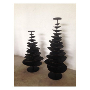 Gilded Iron Tree Candle Holder Black Large Gilded Iron Tree Candle Holder Black Large
