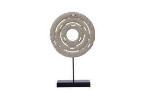 Jade Feng Shui Concentric Circle with Stand