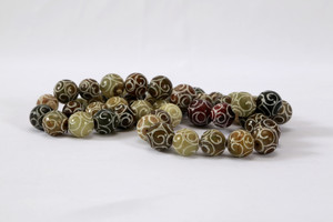 Jade Bead with Carving