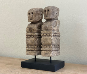 Double Sumba Statue On Stand Double Sumba Statue On Stand