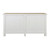 Amalfi Two Tones Sideboard with 4 Rattan Doors Antique Off White 71x18x35H