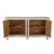 Amalfi Two Tones Sideboard with 4 Rattan Doors Antique Off White 71x18x35H
