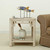 Ming Arch Side Table Weathered white wash