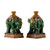 Pair of Elephant Candle Holder, Liao three-color