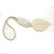 15" White Shell Tassel with Thread Leaf