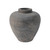 12" Earthy Gray pottery vase tapered down (finish varies no two are the same)
