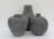 12" Earthy Gray pottery vase tapered down (finish varies no two are the same)