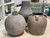 12" Earthy Gray pottery vase tapered down (finish varies no two are the same)