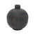 13" Earthy Gray pottery vase round (finish varies no two are the same)