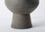 17" Earthy Gray pottery vase with large opening