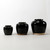 Glazed Obsidian Large Vase with Unfinished Base Vintage