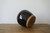 Glazed Obsidian Large Vase with Unfinished Base Vintage