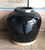 Glazed Obsidian Large Vase with Unfinished Base Vintage