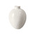 White Ceramic Vase Egg-Shaped
