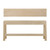 Lily Casa Vein Matched Three Drawers Console Table Whitewash 78x15x34