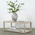 Peking Ming Coffee Table With Storage White wash 47x24x18H