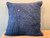 Vintage Turkish Hemp Pillow Cover 19x19 Navy( color and size vary)
