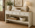 Amalfi Two Tones Entry table with 3 drawers 59X15X33H