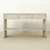 Amalfi Two Tones Entry table with 3 drawers 59X15X33H