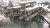 Vintage noodle bench  with front panel(size and finish vary)