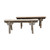 Vintage noodle bench  with front panel(size and finish vary)