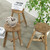 Vintage round stool  (size and finish vary)
