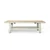 Amalfi Two Tones Rectangular Coffee Table with shelf 63x24x18H