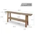 78" Live Edge Console Table with Shelf Walnut Wood Natural (color & size vary)
