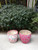 Vintage Paper basket Large Rose Pink(size & color vary)