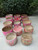 Vintage Paper basket Large Rose Pink(size & color vary)