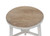 Approx. 20 Inches Round Two Tones Side Table Round Elmwood