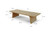 Sled Coffee Table Weathered Natural Old Wood 67x26x16H
