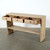 Amalfi Entry table with 3 drawers Weathered Nature Wood