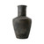 15" Earthy Gray Pottery Long Neck Vase