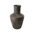 15" Earthy Gray Pottery Long Neck Vase