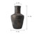 15" Earthy Gray Pottery Long Neck Vase