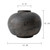 14"Earthy Gray Pottery Round Pot (finish varies no two are the same)